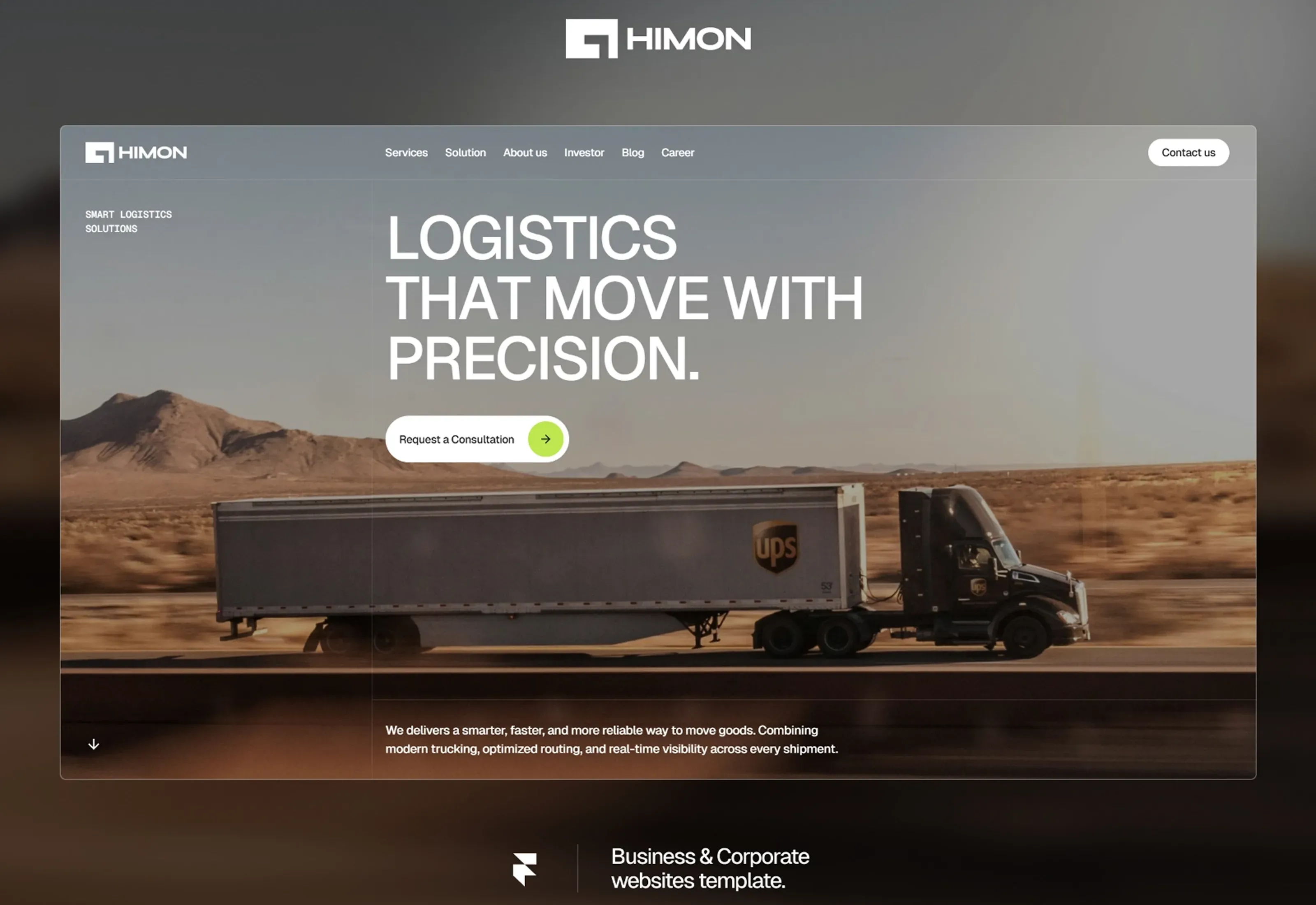 Himon — Logistics & Transport Website